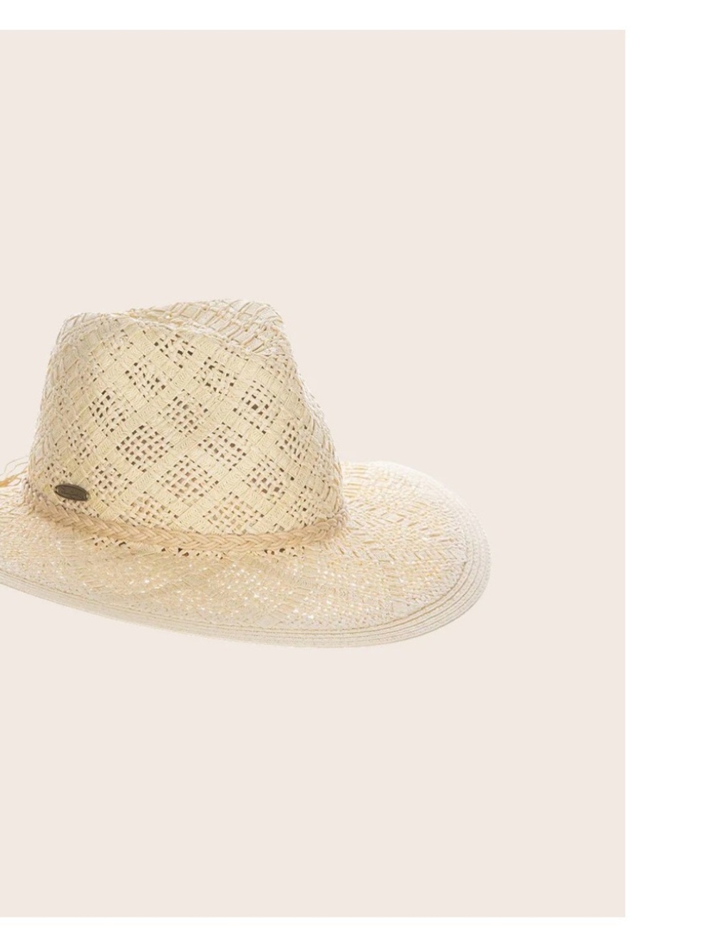 Panama Jack Natural Woven Straw Sun Hat